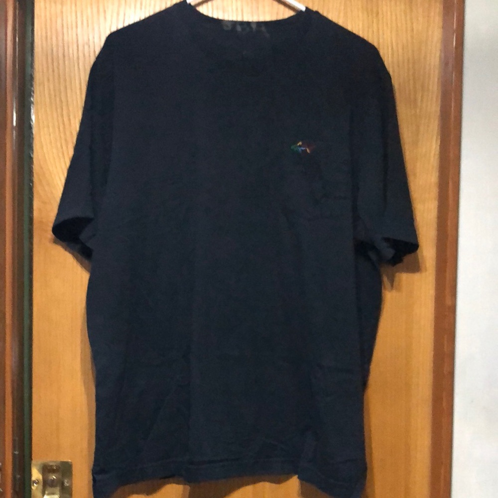 Men's Black Pocket T-Shirt‎
